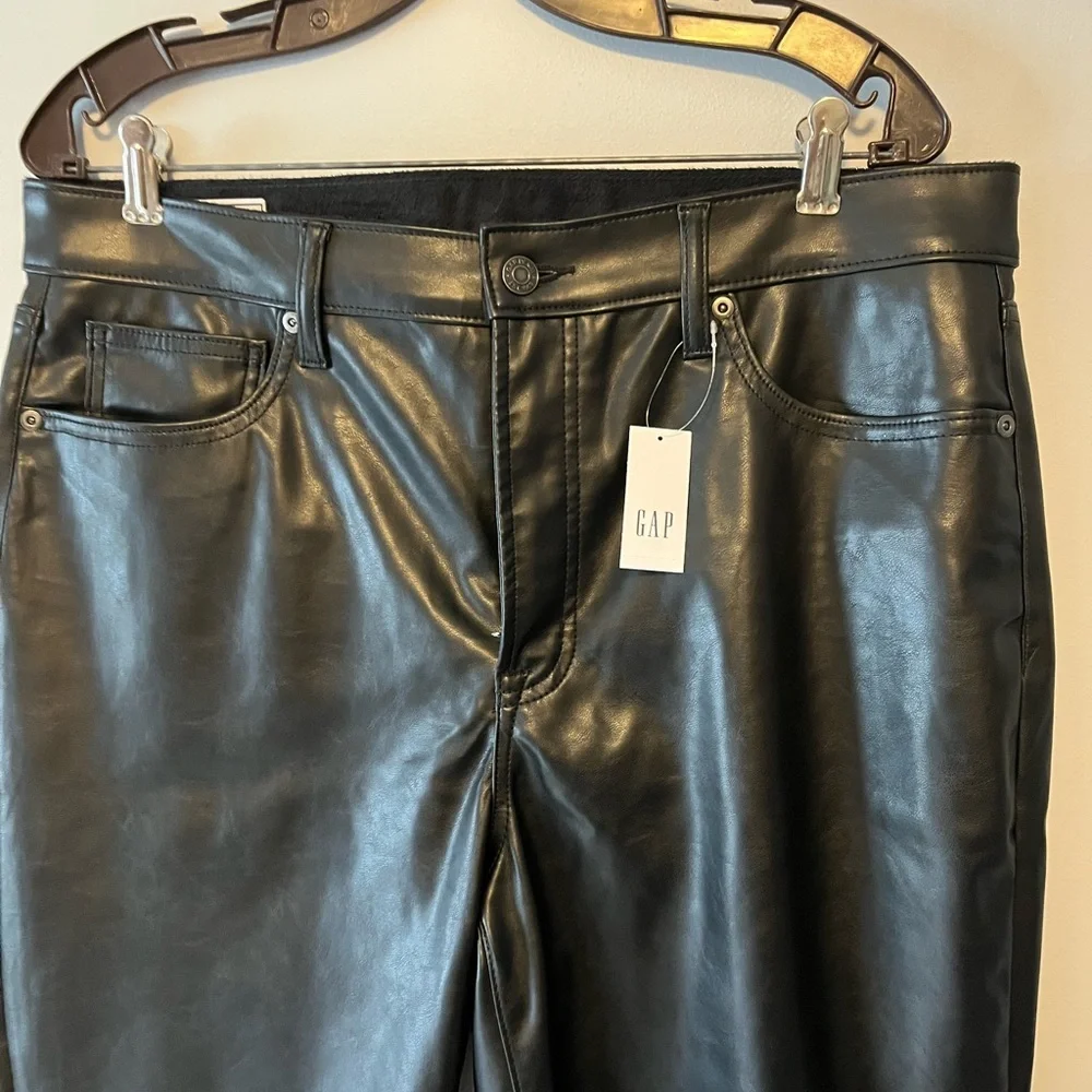 GAP Vintage Slim High Rise Black Pants 33 16R NWT Modest Women’s - Picture 4 of 10